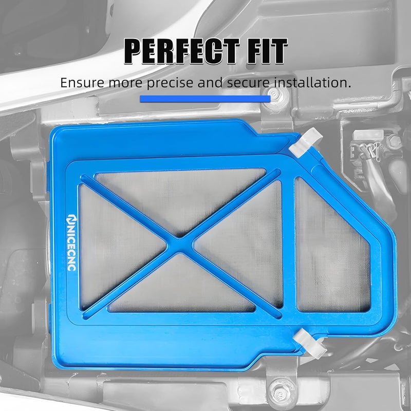 NICECNC Airbox Lid Cover Blue Compatible with Yamaha YFZ450R 2009 2010 2011 2012 2013 2014-2024, YFZ450R SE 2009-2019 2020 2021 2022 2023 2024, See Fitments - Image 2